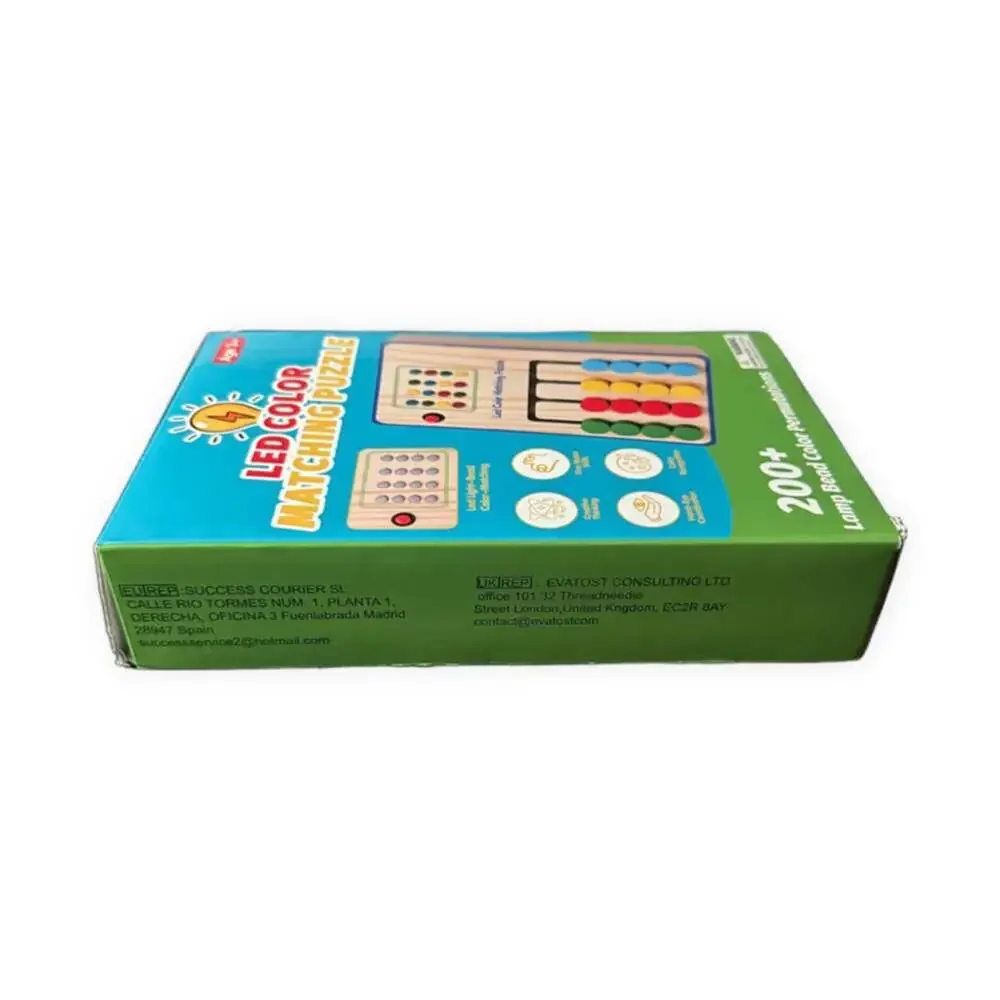 LED Color Matching Puzzle Wooden Educational Stem Toy
